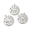 304 Stainless Steel Pendant Rhinestone Settings STAS-P312-16P-4