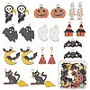 SUNNYCLUE 40Pcs 10 Style Light Gold Alloy Enamel Pendants FIND-SC0002-68-1