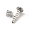 304 Stainless Steel Threaded Flatback Earrings EJEW-NH0001-01B-02-2