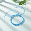 Nylon Thread Braided Cord Bracelet BJEW-JB07412-02-3