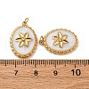 304 Stainless Steel Enamel Pendants STAS-U061-50G-3
