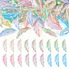  60Pcs 6 Colors Transparent Acrylic Pendants TACR-TA0001-29-2