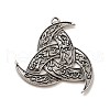 Tibetan Style Alloy Pendants PALLOY-B008-10AS-1