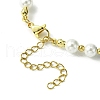 3Pcs 3 Style Natural Mxied Stone & Shell Pearl Beaded Bracelets Set for Women BJEW-TA00357-4