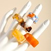 5Pcs Resin Cuff Rings for Women FS-WG1BF3F-01-2