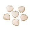 Natural Freshwater Shell Pendants SHEL-M021-14G-1