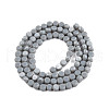 Opaque Solid Color Glass Beads Strands GLAA-N052-05B-A22-2