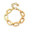 304 Stainless Steel Cable Chain Bracelets for Women BJEW-S173-02A-G-2