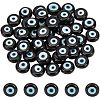  Handmade Evil Eye Lampwork Beads Strands LAMP-NB0001-88C-1