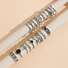 19Pcs Alloy Enamel Finger Cuff Rings Sets FS-WG6B9E0-01-2