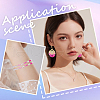 SUNNYCLUE 8 Strands Transparent Gradient Color Glass Bead Strands GLAA-SC0002-02C-5