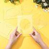 Transparent Acrylic Plate Sets DIY-WH0016-55-3
