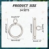 Tarnish Resistant 304 Stainless Steel Toggle Clasps X-STAS-K148-01P-3