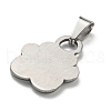 304 Stainless Steel Enamel Pendants STAS-D087-01P-2
