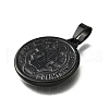 Ion Plating(IP) 304 Stainless Steel Pendants STAS-A053-24A-B-2