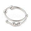 Brass Rotating Cuff Rings for Women RJEW-C132-01B-P-1