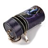 PU Imitation Leather Lipstick Pouch Holder Pendant Keychain KEYC-E039-01KCG-05-3