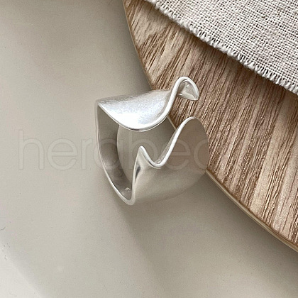 Wave Brass Adjustable Cuff Rings for Women FS-WG06C47-01-1