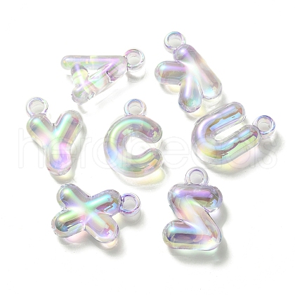 UV Plating Rainbow Iridescent Acrylic Pendants OACR-K003-007D-1