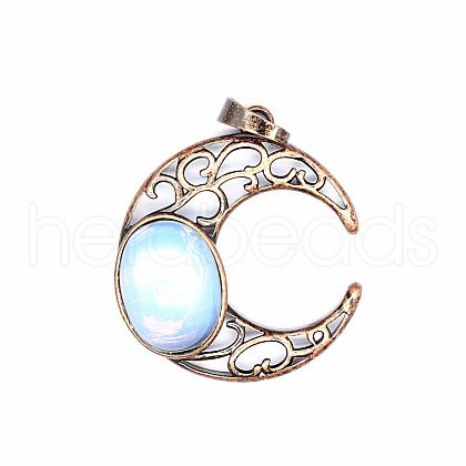 Retro Hollow Opalite Pendants PW-WGE1A4B-17-1