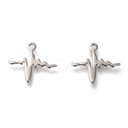 Non-Tarnish 304 Stainless Steel Pendants STAS-P266-09P-1