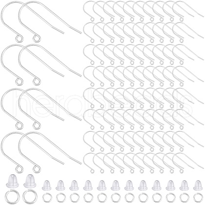SOFPLATE 300Pcs 304 Stainless Steel Earring Hooks DIY-SP0001-05-1