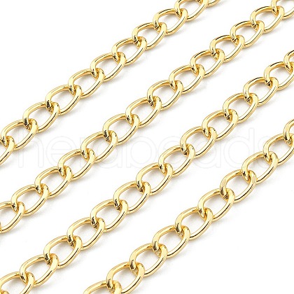 Aluminium Twisted Curb Chains CHA-YW0001-07G-1