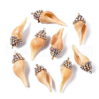 Natural Sea Shell Pendants SSHEL-S258-97-1