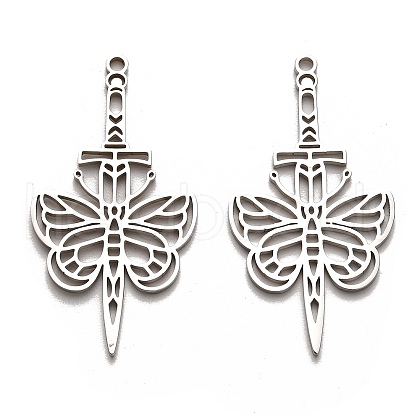 Non-Tarnish 304 Stainless Steel Pendants STAS-B054-05P-1