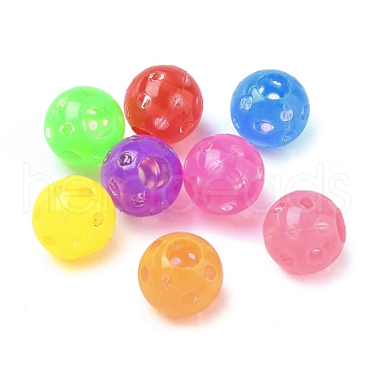 Transparent Acrylic Beads OACR-D309-04-1