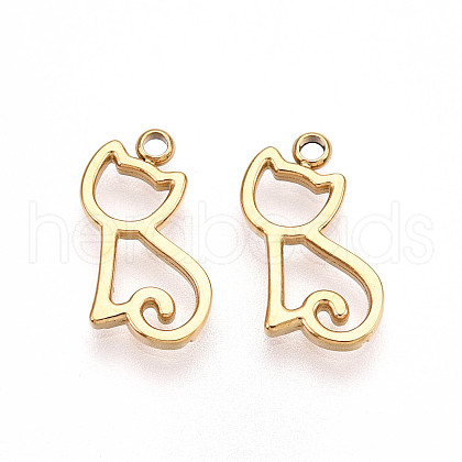 304 Stainless Steel Charms STAS-L022-358G-1