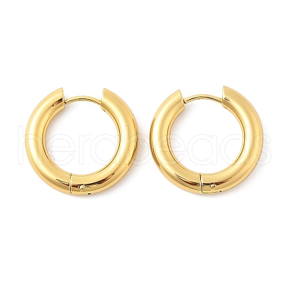 202 Stainless Steel Huggie Hoop Earrings EJEW-O087-08K-G-1