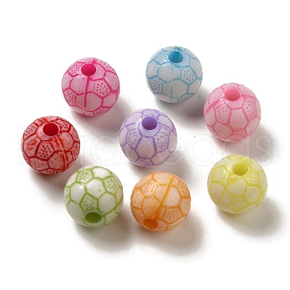 Opaque Acrylic Beads OACR-E039-11-1