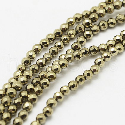 Round Non-magnetic Synthetic Hematite Beads Strands X-G-D617-6mm-27-1