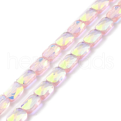 Transparent Electroplate Glass Beads Strands EGLA-I017-03-AB02-1