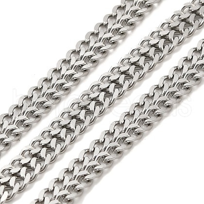 304 Stainless Steel Curb Chains CHS-C013-01C-P-1