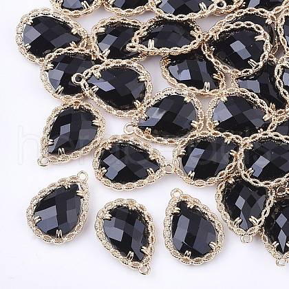 Transparent Glass Pendants X-GLAA-T007-08A-1