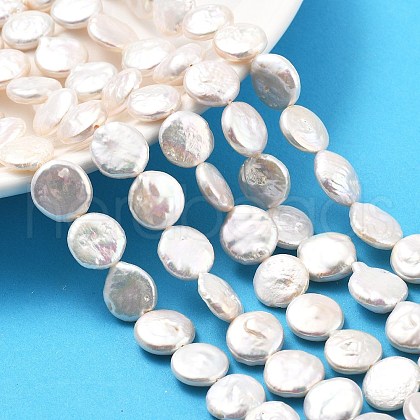 Natural Baroque Keshi Pearl Beads Strands PEAR-B004-16C-04A-1