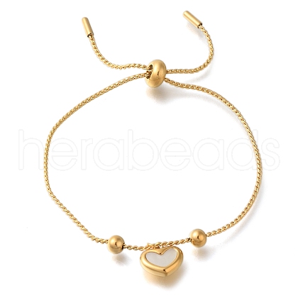 Ion Plating(IP) 304 Stainless Steel Twisted Chain Slider Bracelets BJEW-H613-08G-1