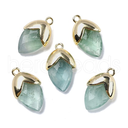 Natural Dyed Fluorite Pendants G-U019-03A-04-1