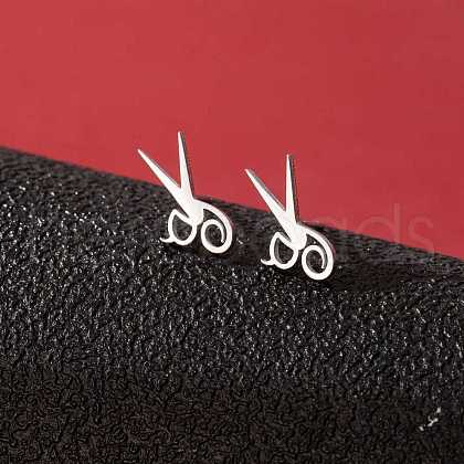 Stainless Steel Small Animal Stud Earrings for Women PW-WG87B69-22-1