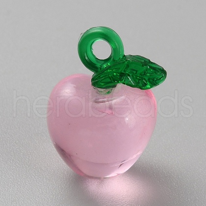 Transparent Resin & Acrylic 3D Fruit Pendants FIND-YWC0010-01C-02-1