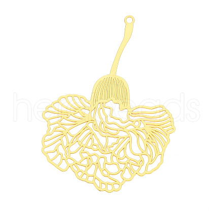 Brass Filigree Big Pendants KKC-T003-31G-1
