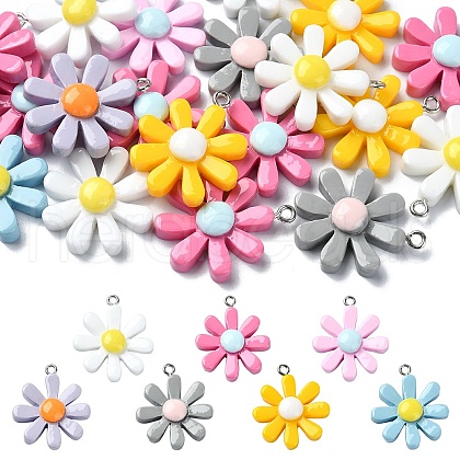 20Pcs Opaque Resin Pendants RESI-YW0001-62-1