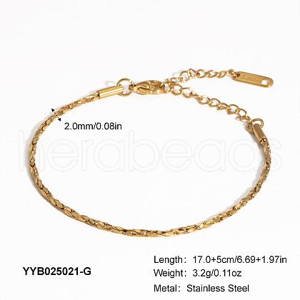 Minimalist Stainless Steel Chain Bracelets for Women OT8500-3-1