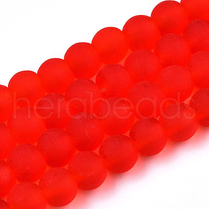 Transparent Glass Beads Strands X-GLAA-T032-T6mm-MD09-1