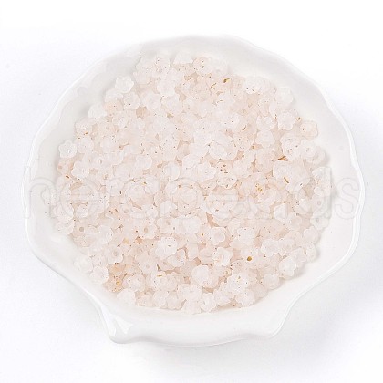 Frosted Transparent Acrylic Beads X-OACR-N137-72A-1