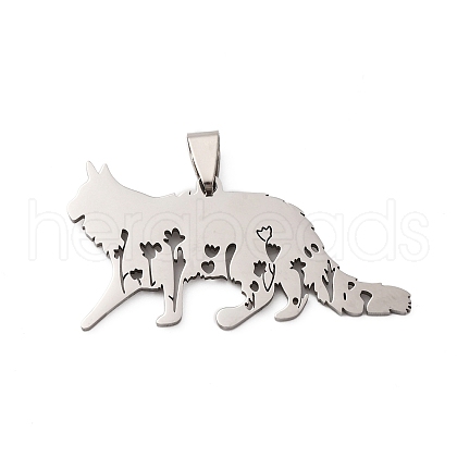 201 Stainless Steel Pendants STAS-V013-13P-1