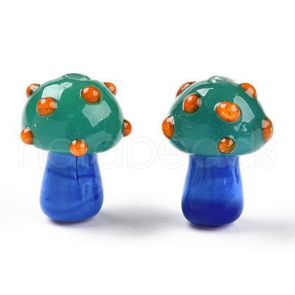Handmade Lampwork Beads Strands X-LAMP-N024-09C-1