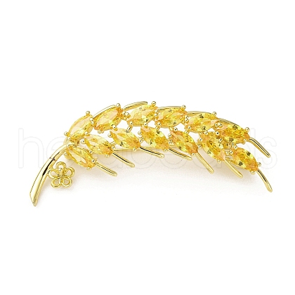 Brass Micro Pave Cubic Zirconia Lapel Pins KK-D378-28G-1